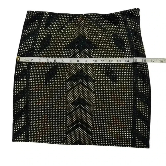 Romeo & Juliet Couture black studded mini skirt Medium - Picture 7 of 13
